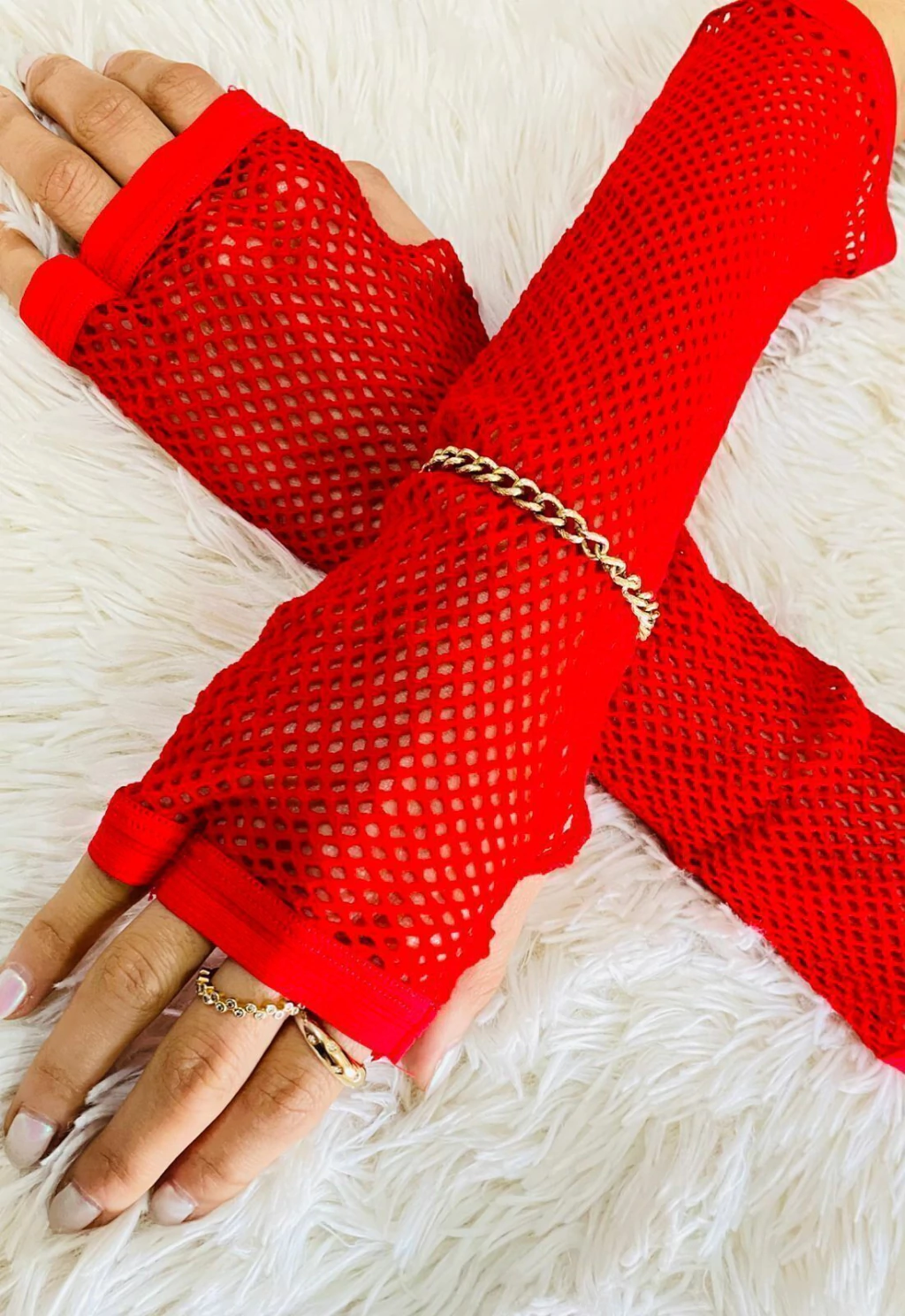 Pasionel guantes de red rojo - 2002