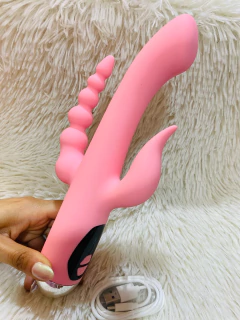 But triple estimulador luxury passion pink due - Ly286a01-1765c, foto 2 de 5
