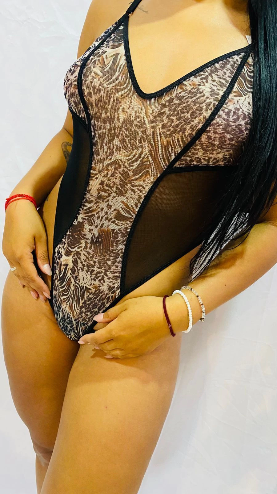 Lili body tul y animal print - 410