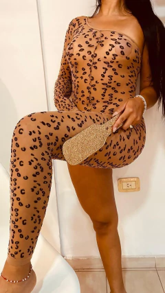 Sweet catsuit elastizado leopardo - 065, foto 3 de 10