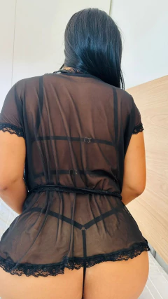 Roma bata corta de micro tul negra - 921N, foto 2 de 3