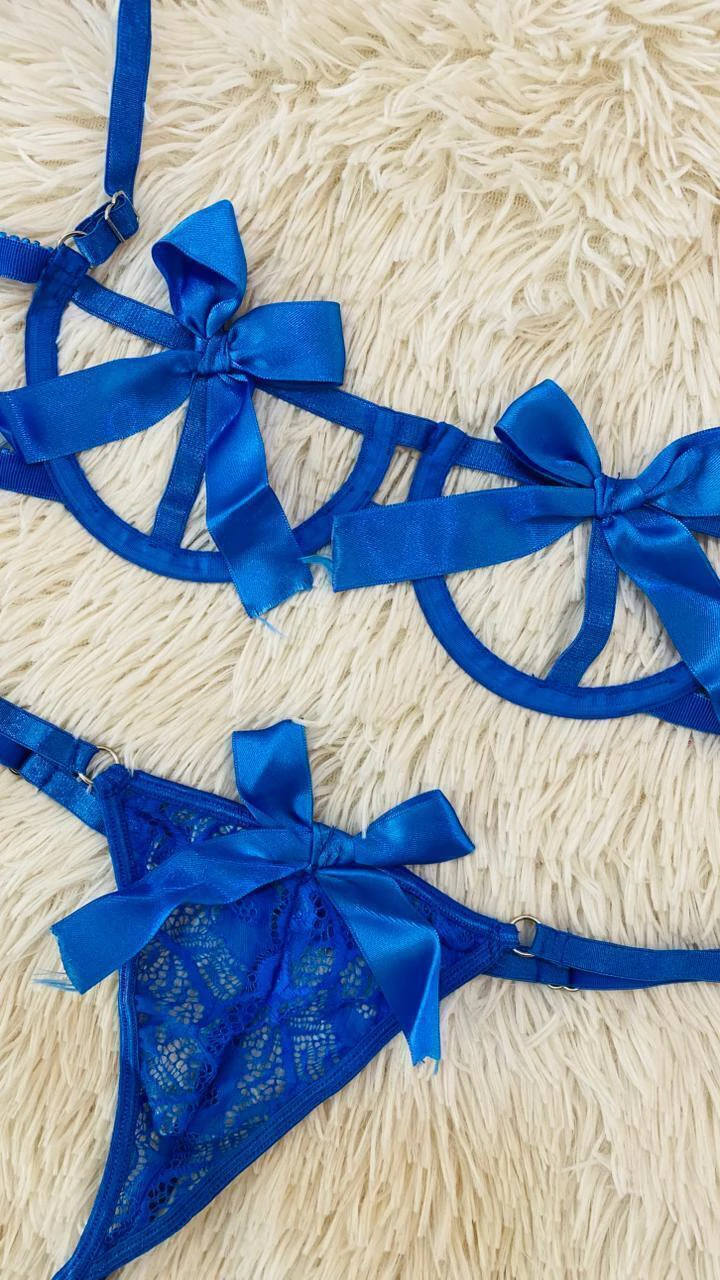 Sweet conjunto moño azul - 188