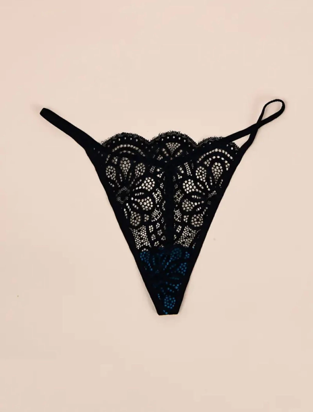 Sweet tanga de encaje hilo negra - 119
