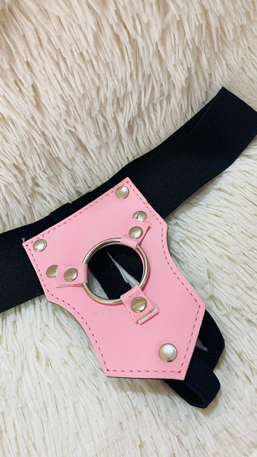 Sexa arnes simple rosa 4 cm - Cu05chro