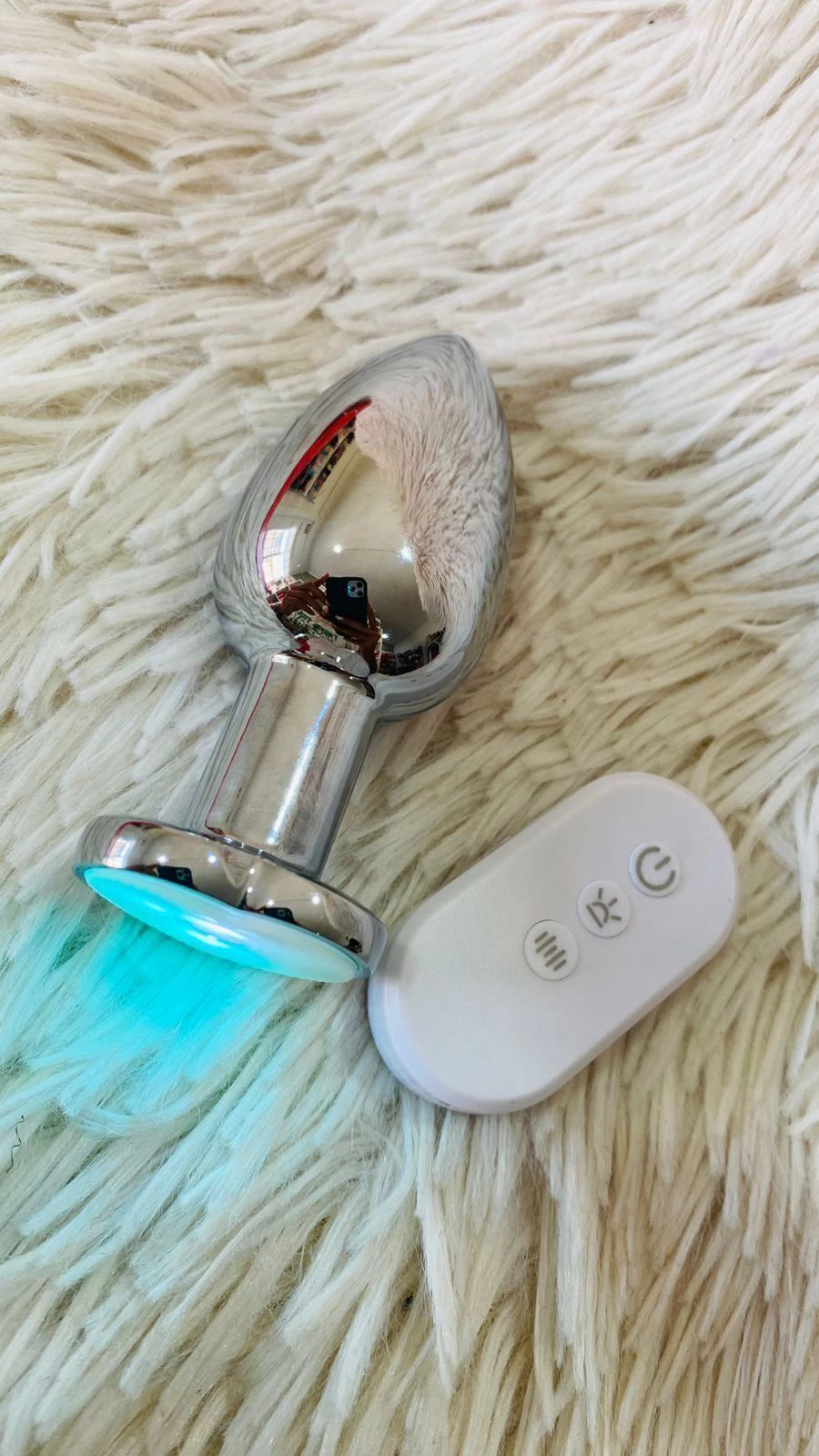 Sexa plug corazon con luces, vibración y bluetooth - Ss-le-11117
