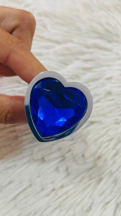 Sexa plug de metal chico corazon azul - Ss-sf-11054ssa, foto 2 de 5