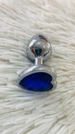 Sexa plug de metal chico corazon azul - Ss-sf-11054ssa, foto 1 de 5