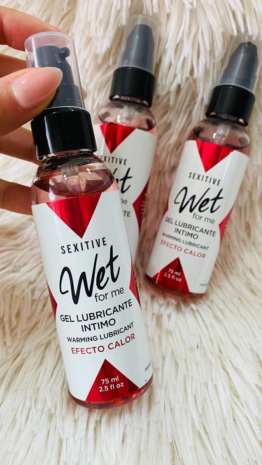 Sexitive wet gel lubricante efecto calor 75 ml