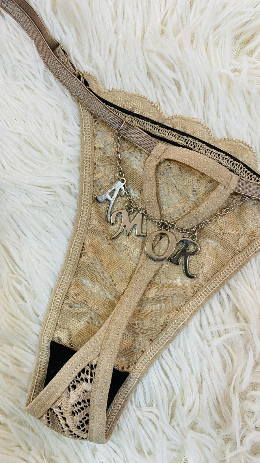 Sweet tanga amor beige - 166