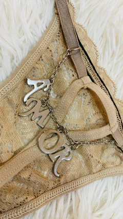 Sweet tanga amor beige - 166, foto 3 de 3