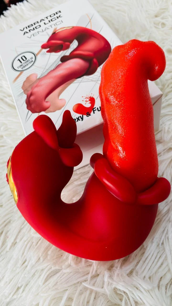 Sexa vibrador doble con forma de lengua - Ss-sf-55088