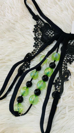 Sweet tanga abierta con perlas que brillan - 167, foto 1 de 4