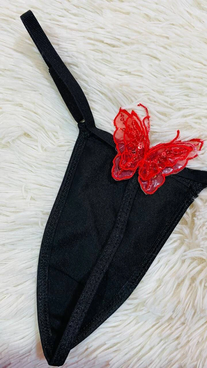Sweet less negra mariposa roja - 1560