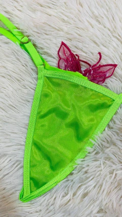Sweet less verde mariposa fucsia - 1560, foto 2 de 3