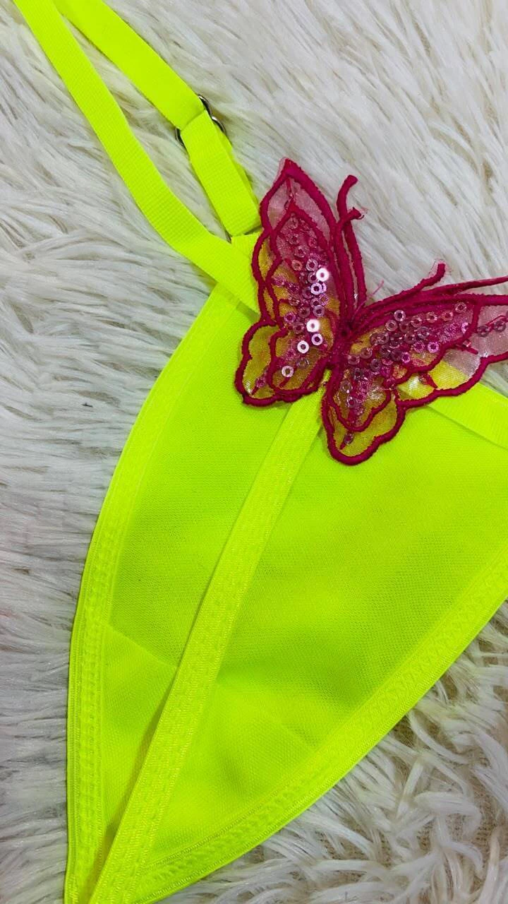 Sweet less fluor mariposa fucsia - 1560