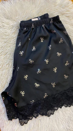 Sweet short de saten negro - 186, foto 4 de 6