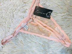 Sweet tanga hilo de tul rosa - F006, foto 2 de 2
