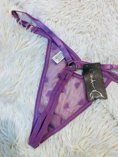Sweet tanga hilo de tul lila - F006, foto 2 de 2