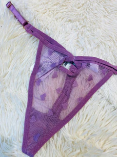 Sweet tanga hilo de tul lila - F006, foto 1 de 2