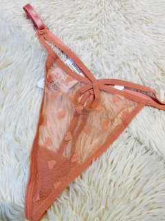 Sweet tanga hilo de tul rosa viejo - F006, foto 1 de 2