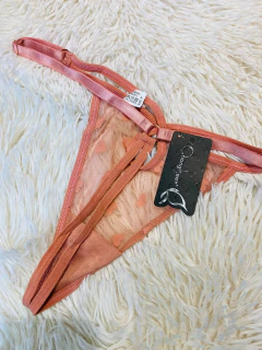 Sweet tanga hilo de tul rosa viejo - F006, foto 2 de 2