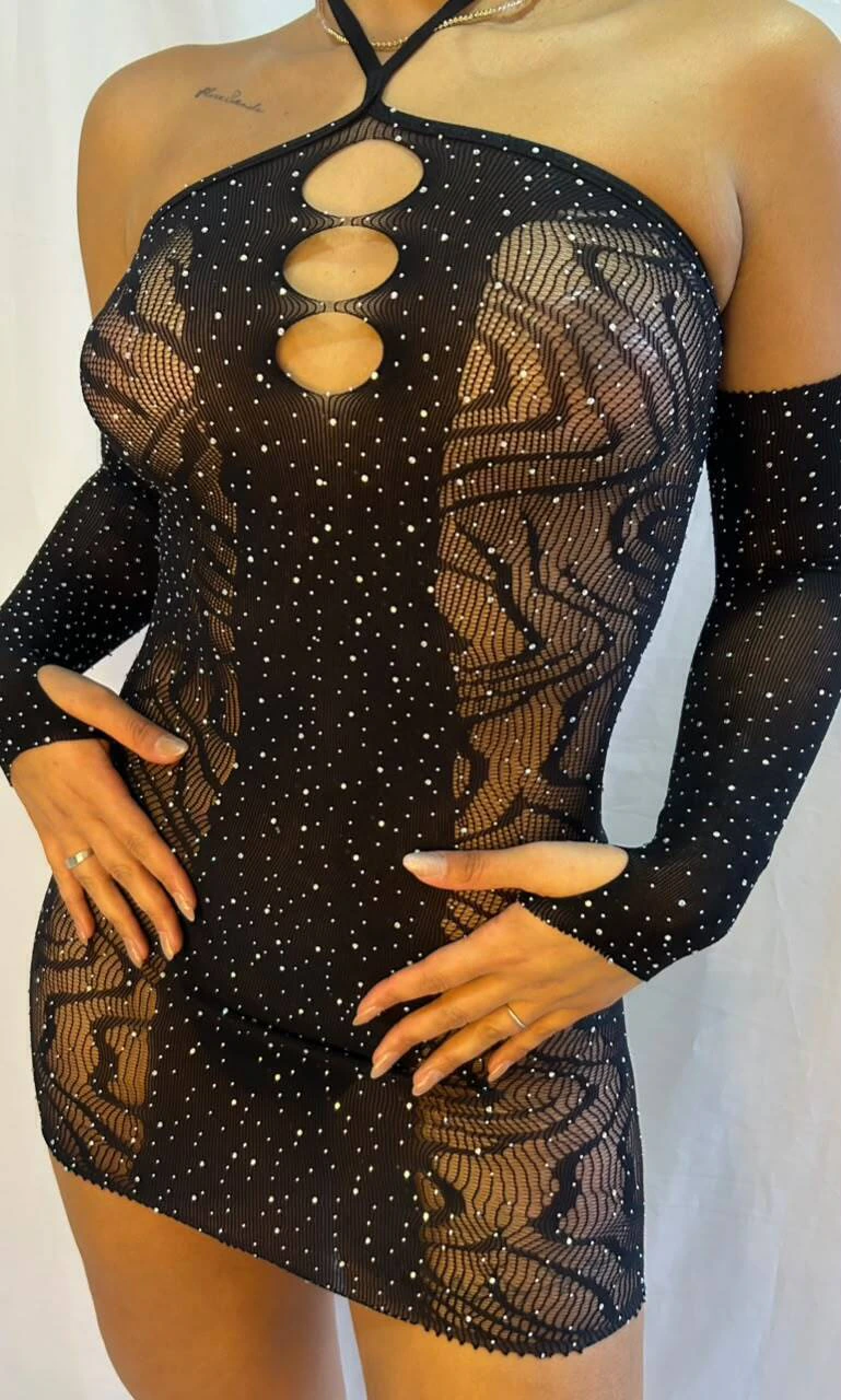 Sweet vestido largo con mangas - 1506