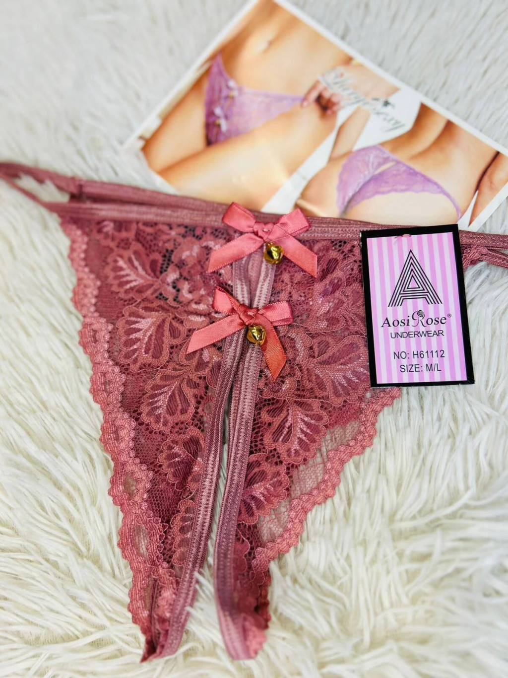 Sweet tanga rutera cascabel rosa - 61120