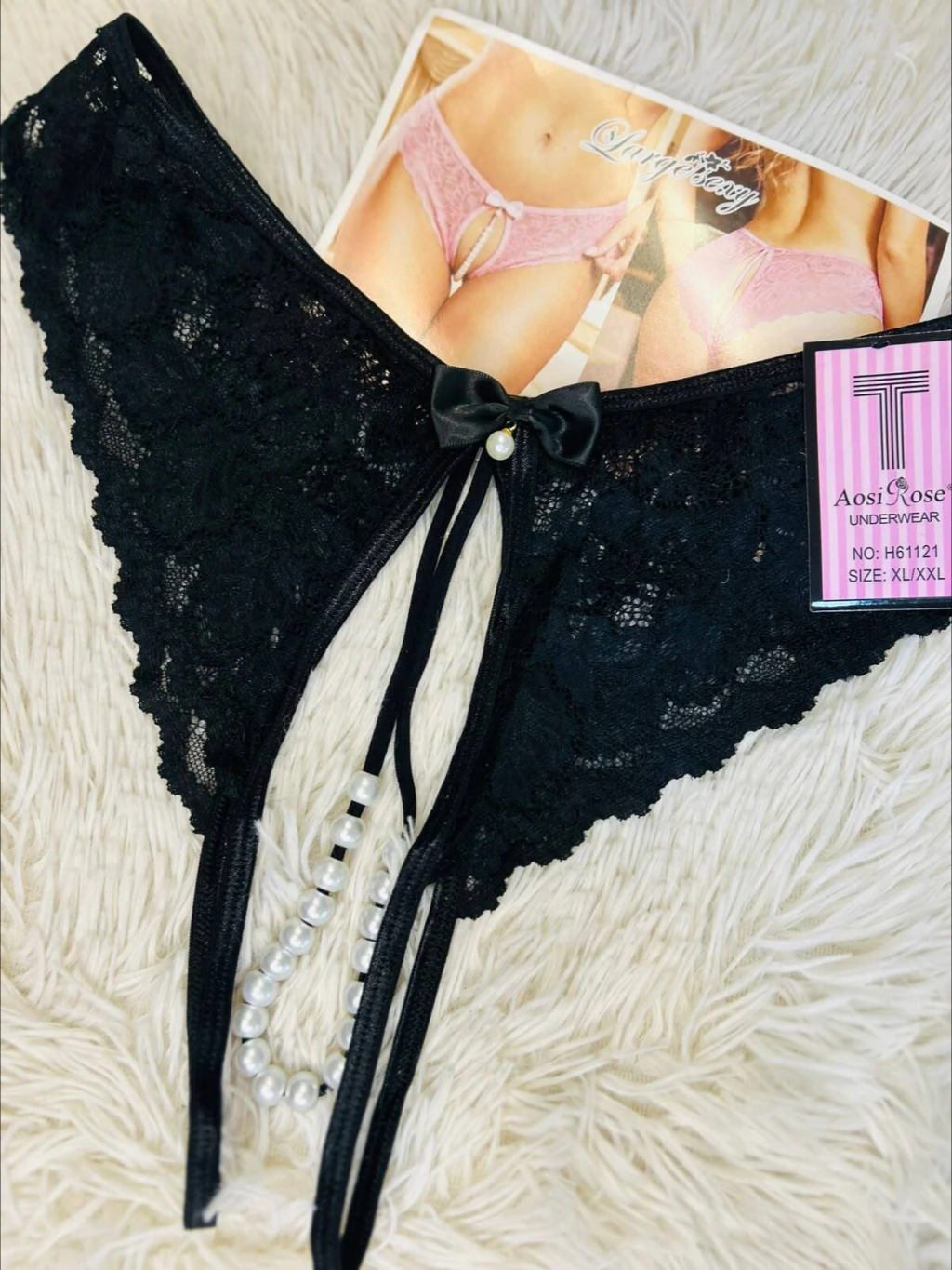 Sweet rutera con perlas negra - 1212