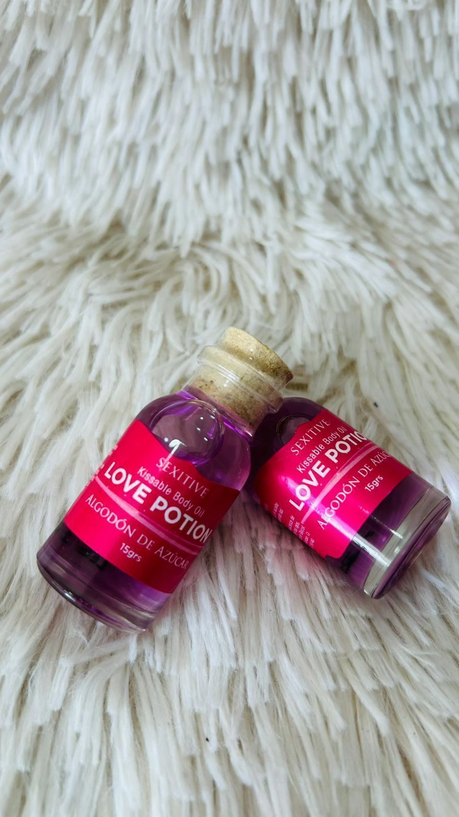 Sexitive mini aceite comestible algodón de azúcar 15 g - A27M