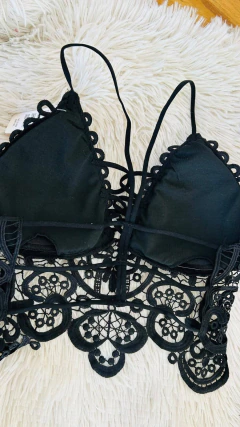 Sweet bralette de encaje estilo boho chic negro - 192, foto 4 de 6