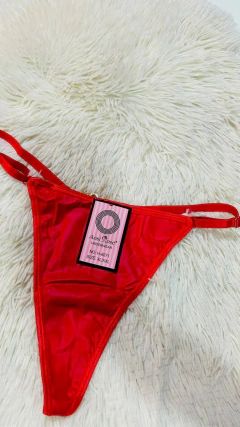 Sweet tanga de vinilo con strass roja - 194, foto 1 de 3