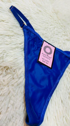 Sweet tanga de vinilo con strass azul - 194, foto 1 de 2
