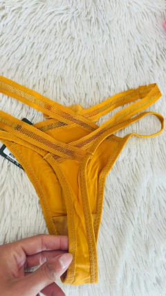 Sweet tanga doble cintura mostaza - 2317, foto 2 de 3