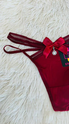 Sweet tanga doble cintura bordo - 2317, foto 1 de 3
