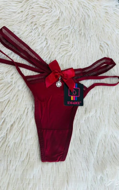 Sweet tanga doble cintura bordo - 2317, foto 3 de 3