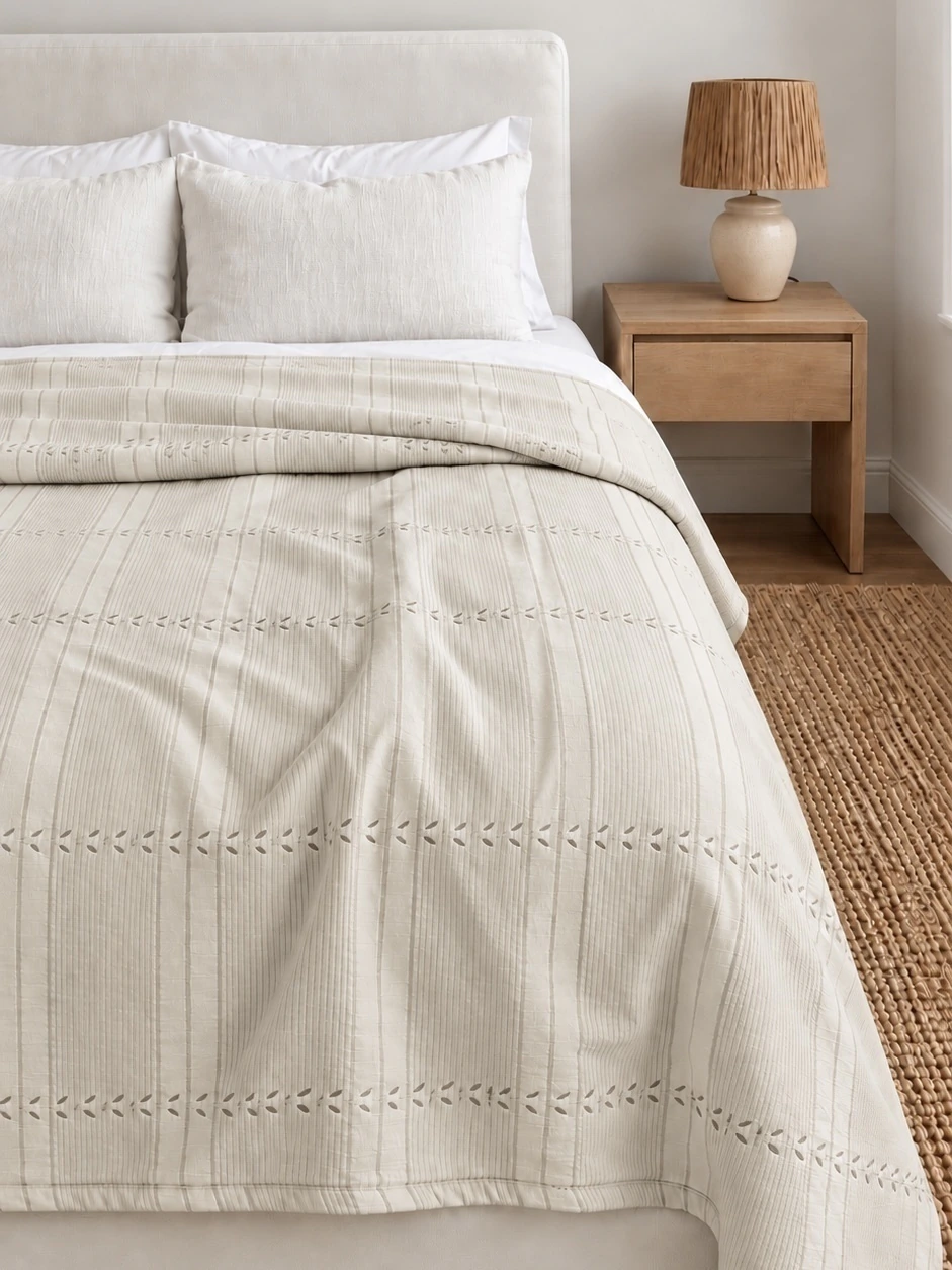 Cubrecama Boston King Beige GH-2039K/BG