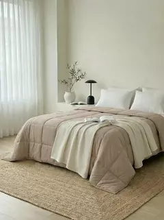 Acolchado 4 Estaciones California King Beige GH-0012-K/BG, foto 1 de 5