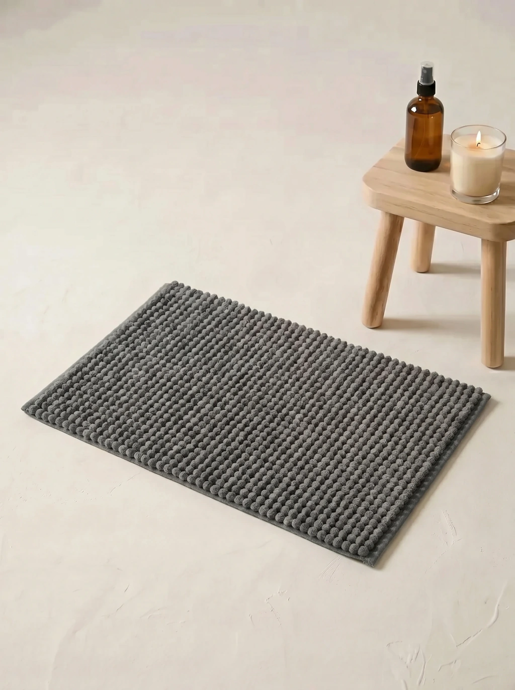Alfombra Chenille 50x80 Gris GH-0138G