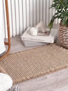 Alfombra Waffle 60x40 Beige, foto 2 de 3