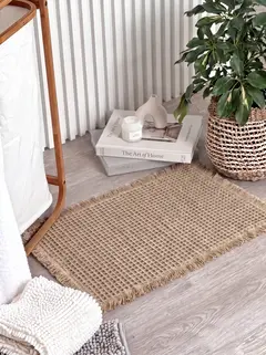 Alfombra Waffle 60x40 Beige, foto 1 de 3