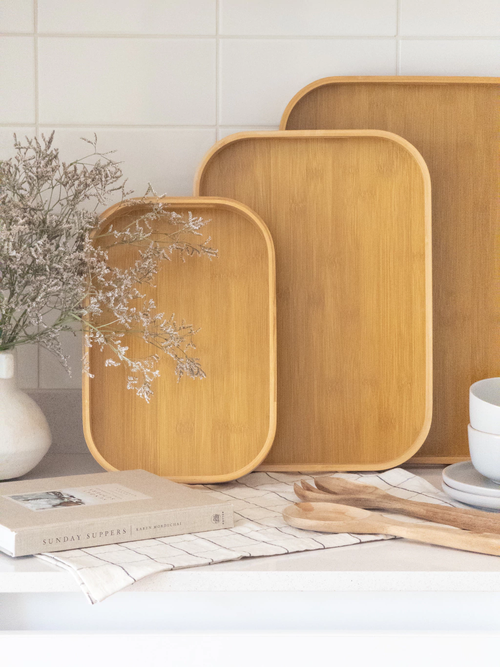 Set de Bandejas de Madera x3 pcs GH-1737
