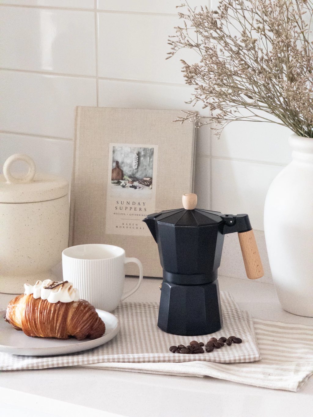 Cafetera c/ Mango de Madera GH-1793