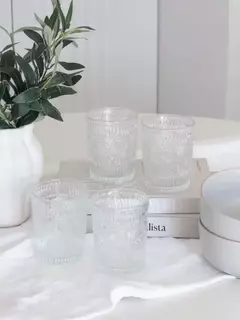Set x6 Vasos Con Arabesco Transparente 290ml, foto 3 de 7
