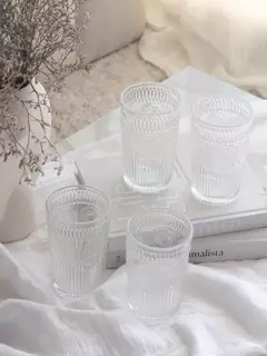 Set x6 vasos Con Arabesco Transparente 370ml, foto 3 de 7