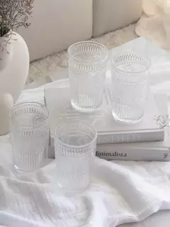 Set x6 vasos Con Arabesco Transparente 370ml, foto 1 de 7