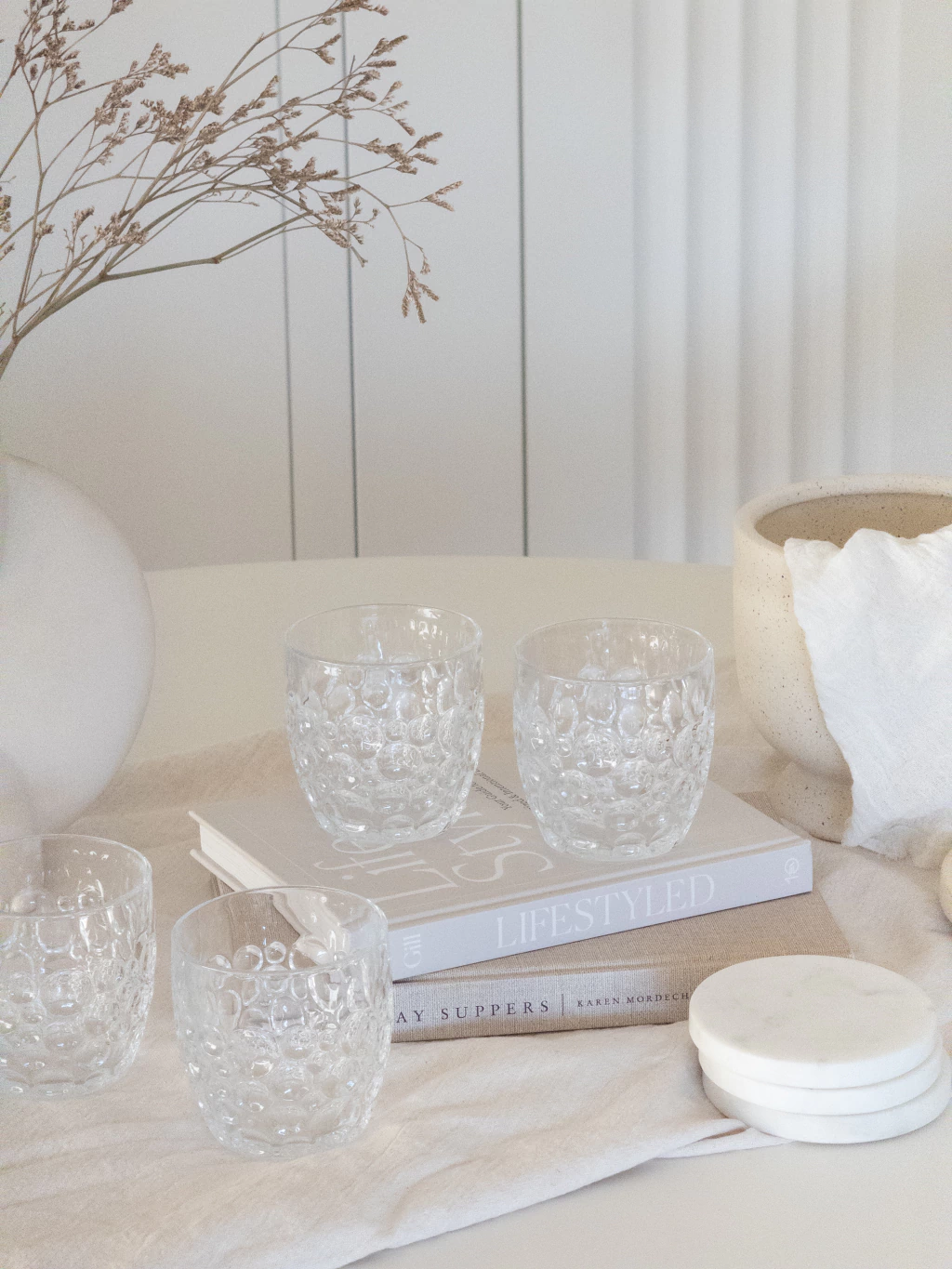 Set x6 Vasos Burbuja Cristal GH-0022CR