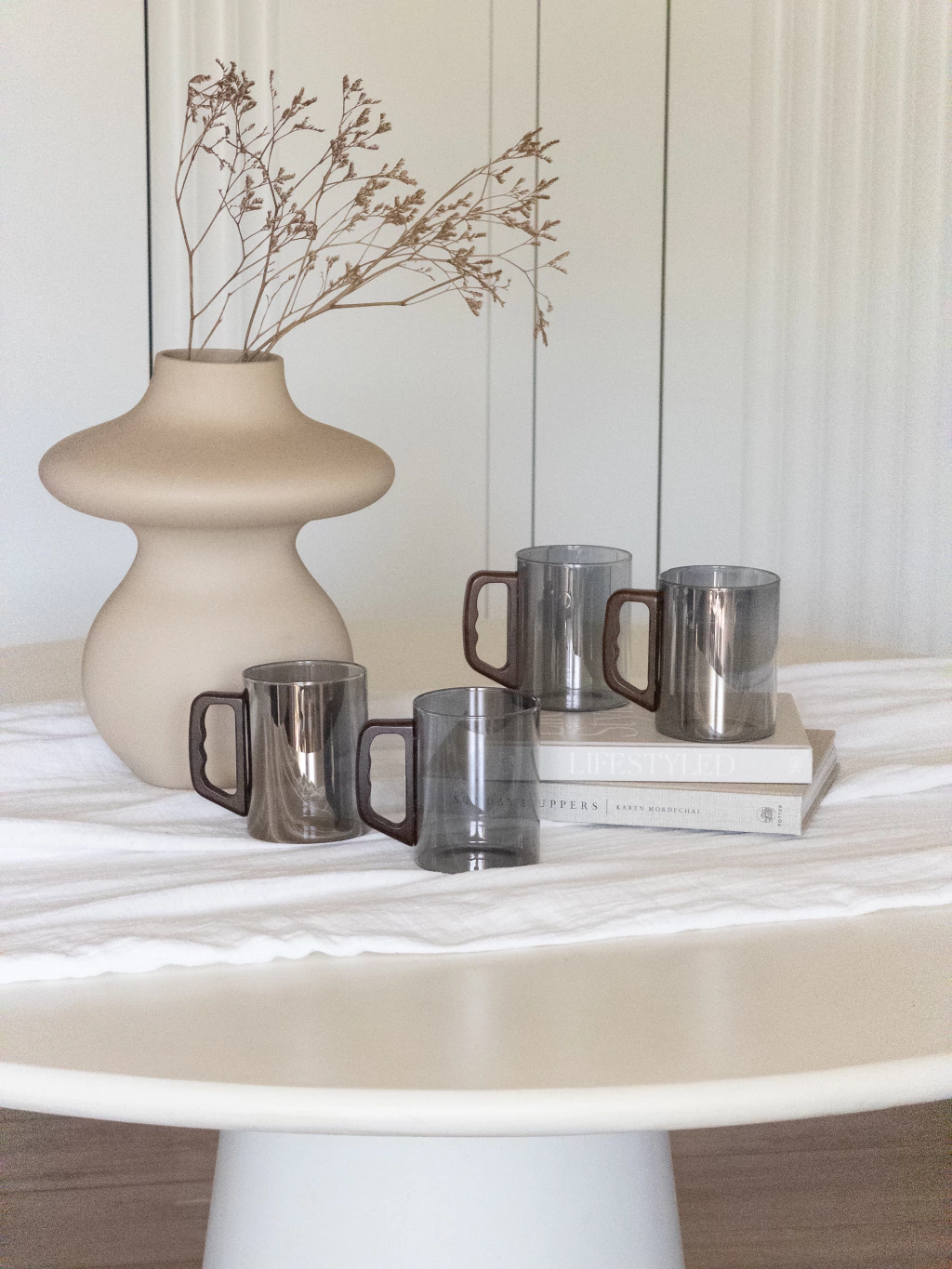 Taza de vidrio espejado GH-2403