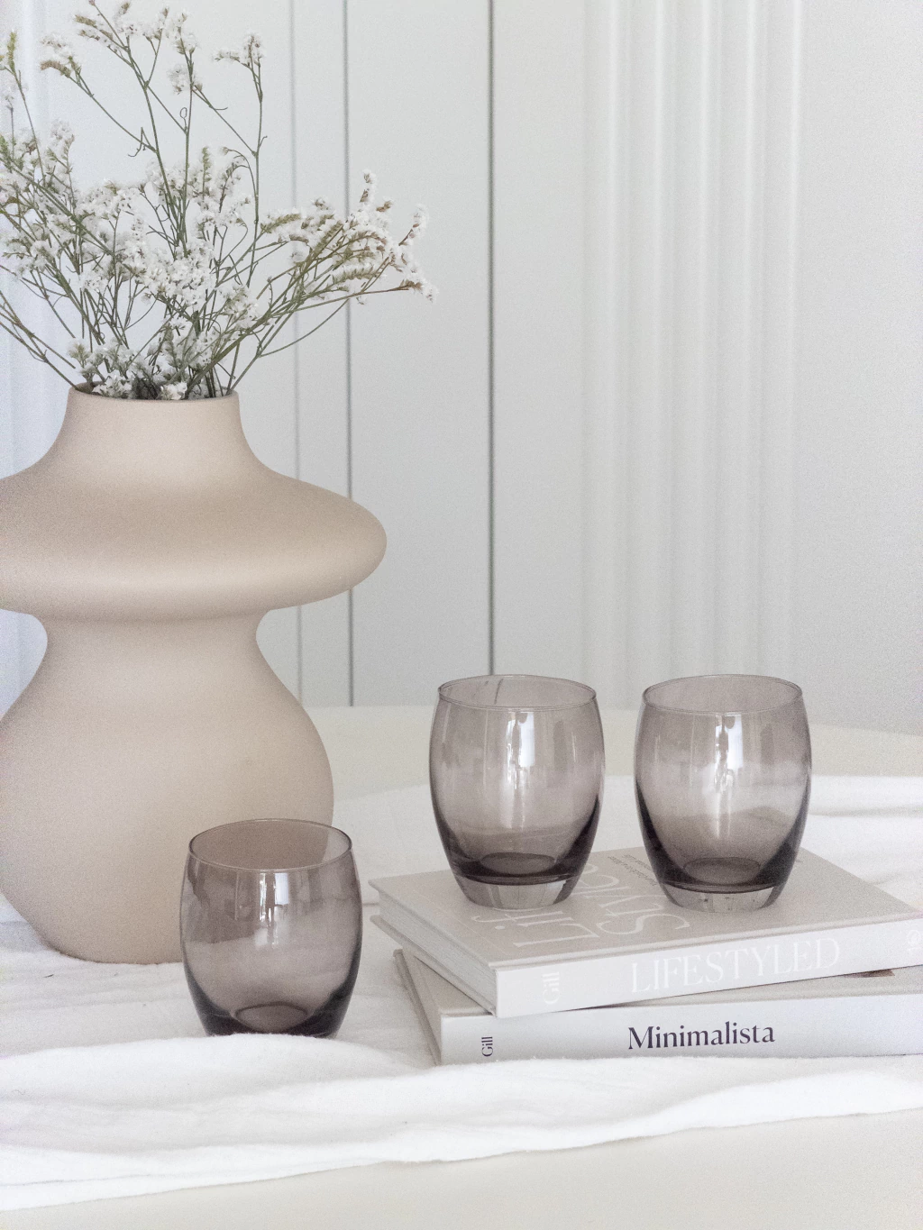 Set x3 vasos 350ml Gris GH-1961