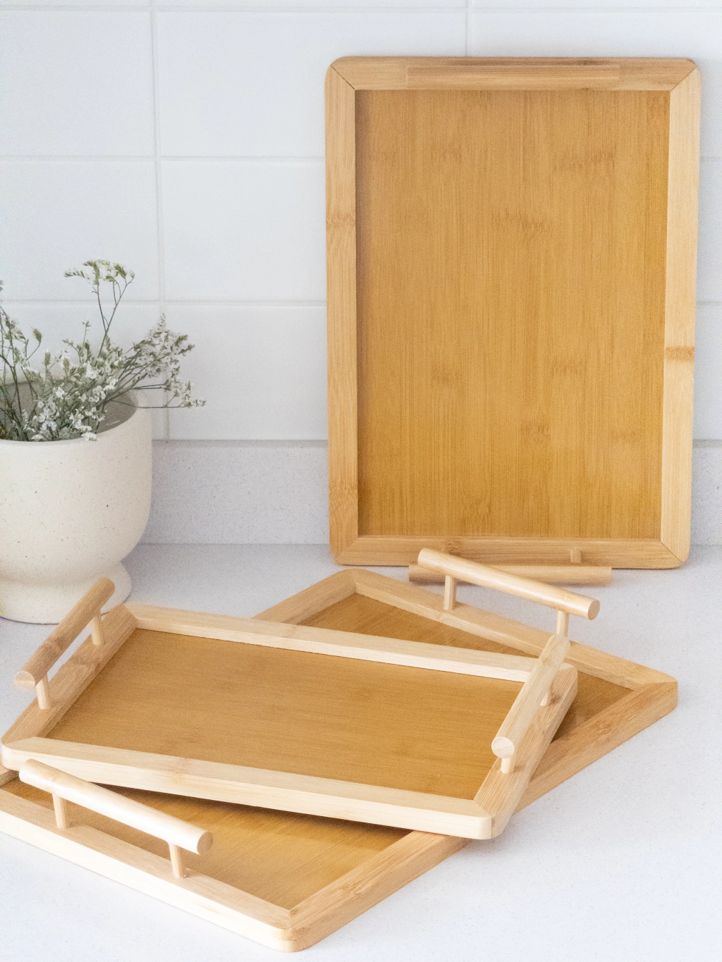 Set x3 de Bandejas de Madera GH-508
