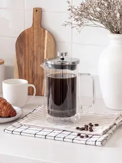 Cafetera Doble Vidrio 1000ml, foto 1 de 3